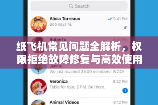 纸飞机常见问题全解析，权限拒绝故障修复与高效使用指南