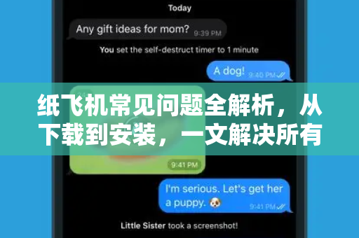 纸飞机常见问题全解析，从下载到安装，一文解决所有疑惑