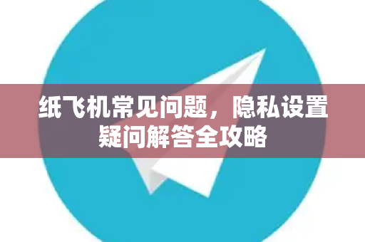 纸飞机常见问题，隐私设置疑问解答全攻略
