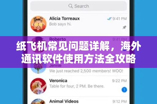 纸飞机常见问题详解，海外通讯软件使用方法全攻略-第1张图片-纸飞机官网下载 - 安全加密的即时通讯软件 | 纸飞机官方应用