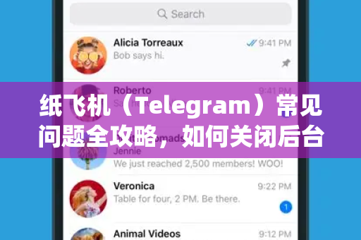 纸飞机（Telegram）常见问题全攻略，如何关闭后台耗电权限，告别手机发烫卡顿-第1张图片-纸飞机官网下载 - 安全加密的即时通讯软件 | 纸飞机官方应用