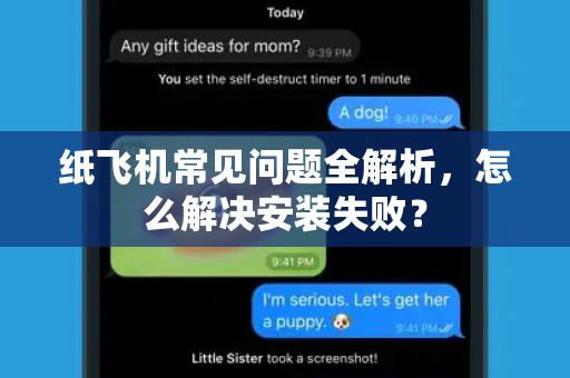 纸飞机常见问题全解析，怎么解决安装失败？