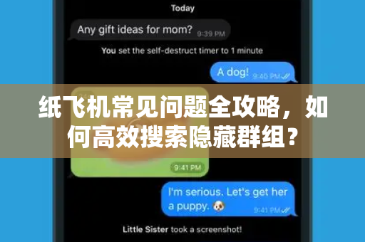 纸飞机常见问题全攻略，如何高效搜索隐藏群组？