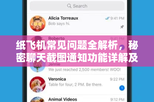 纸飞机常见问题全解析，秘密聊天截图通知功能详解及使用技巧
