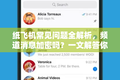 纸飞机常见问题全解析，频道消息加密吗？一文解答你的所有疑惑