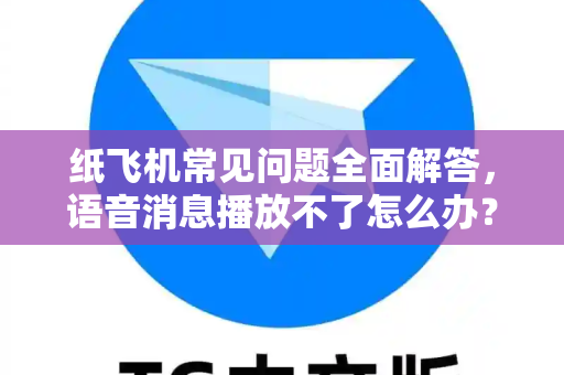 纸飞机常见问题全面解答，语音消息播放不了怎么办？