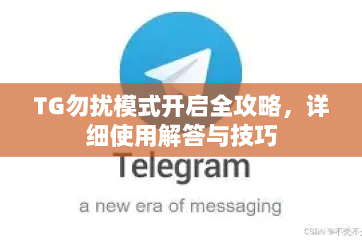 TG勿扰模式开启全攻略，详细使用解答与技巧