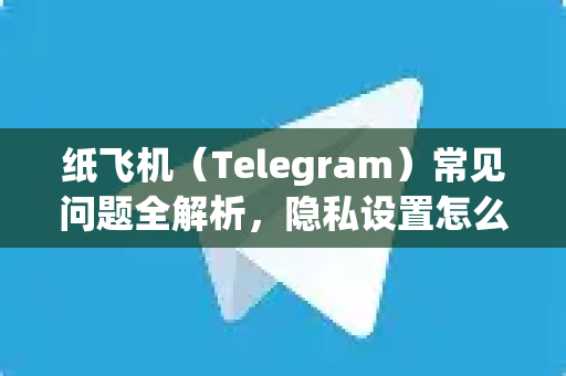 纸飞机（Telegram）常见问题全解析，隐私设置怎么优化？5大技巧+避坑指南