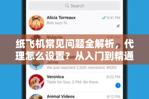 纸飞机常见问题全解析，代理怎么设置？从入门到精通