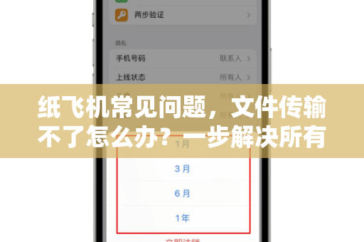 纸飞机常见问题，文件传输不了怎么办？一步解决所有烦恼