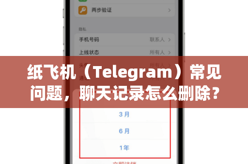 纸飞机（Telegram）常见问题，聊天记录怎么删除？超详细图文教程与避坑指南