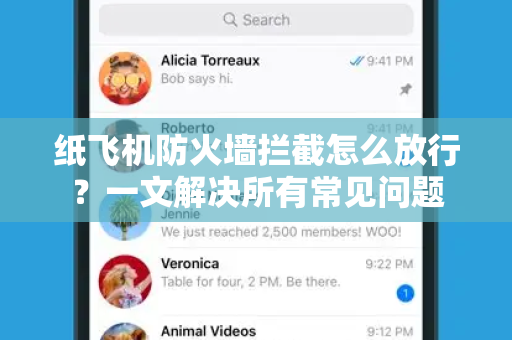 纸飞机防火墙拦截怎么放行？一文解决所有常见问题-第1张图片-纸飞机官网下载 - 安全加密的即时通讯软件 | 纸飞机官方应用