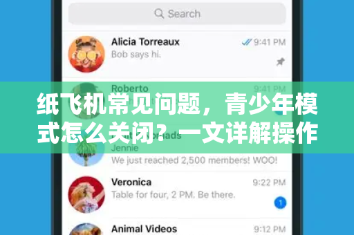纸飞机常见问题，青少年模式怎么关闭？一文详解操作与误区-第1张图片-纸飞机官网下载 - 安全加密的即时通讯软件 | 纸飞机官方应用