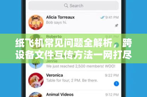 纸飞机常见问题全解析，跨设备文件互传方法一网打尽