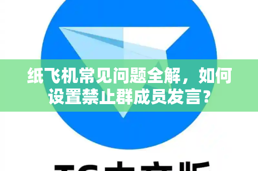 纸飞机常见问题全解，如何设置禁止群成员发言？