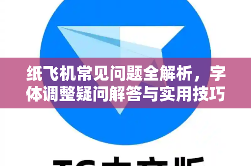 纸飞机常见问题全解析，字体调整疑问解答与实用技巧